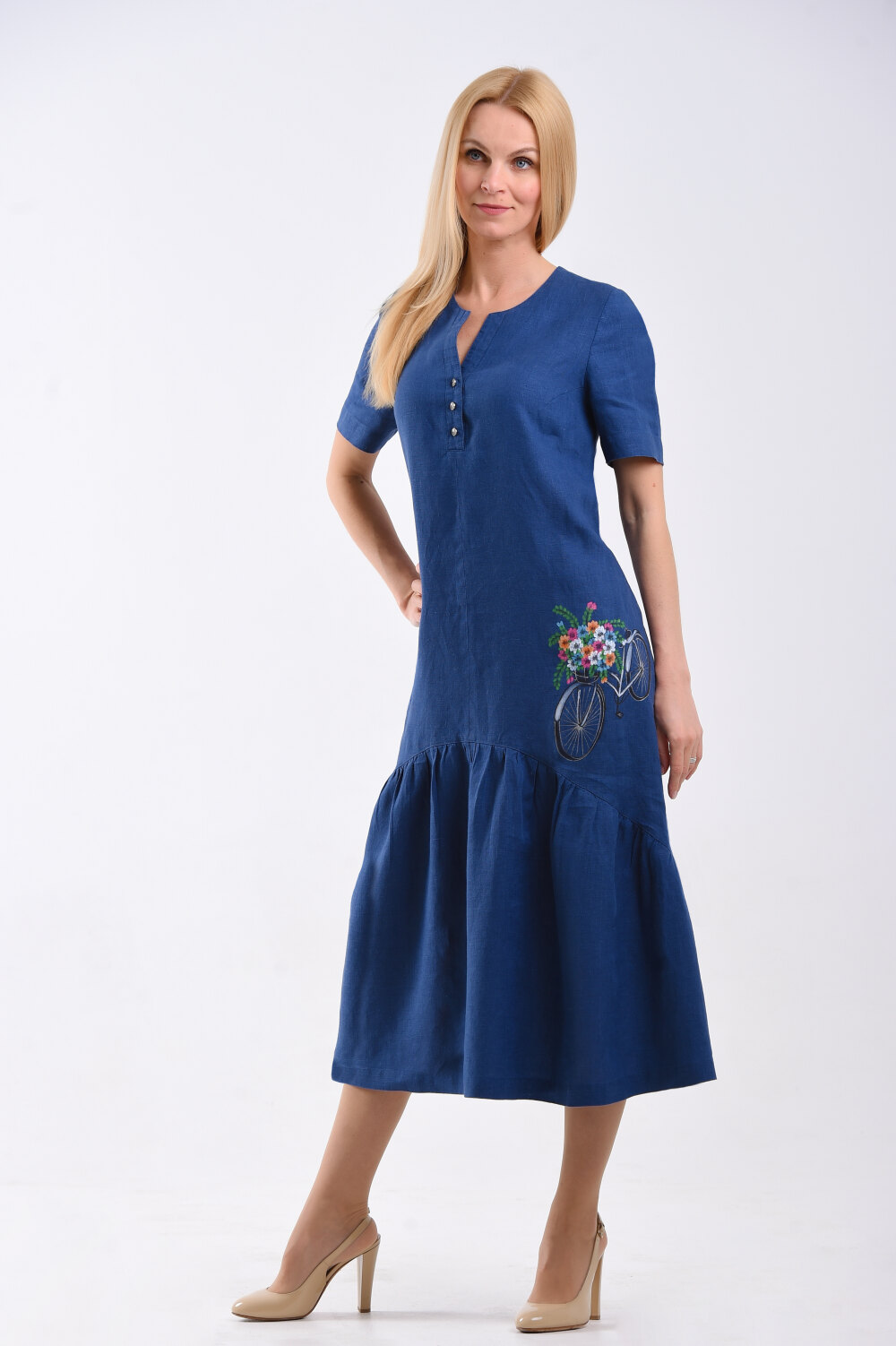 Платье женское "Nice" модель 441/4 джинс