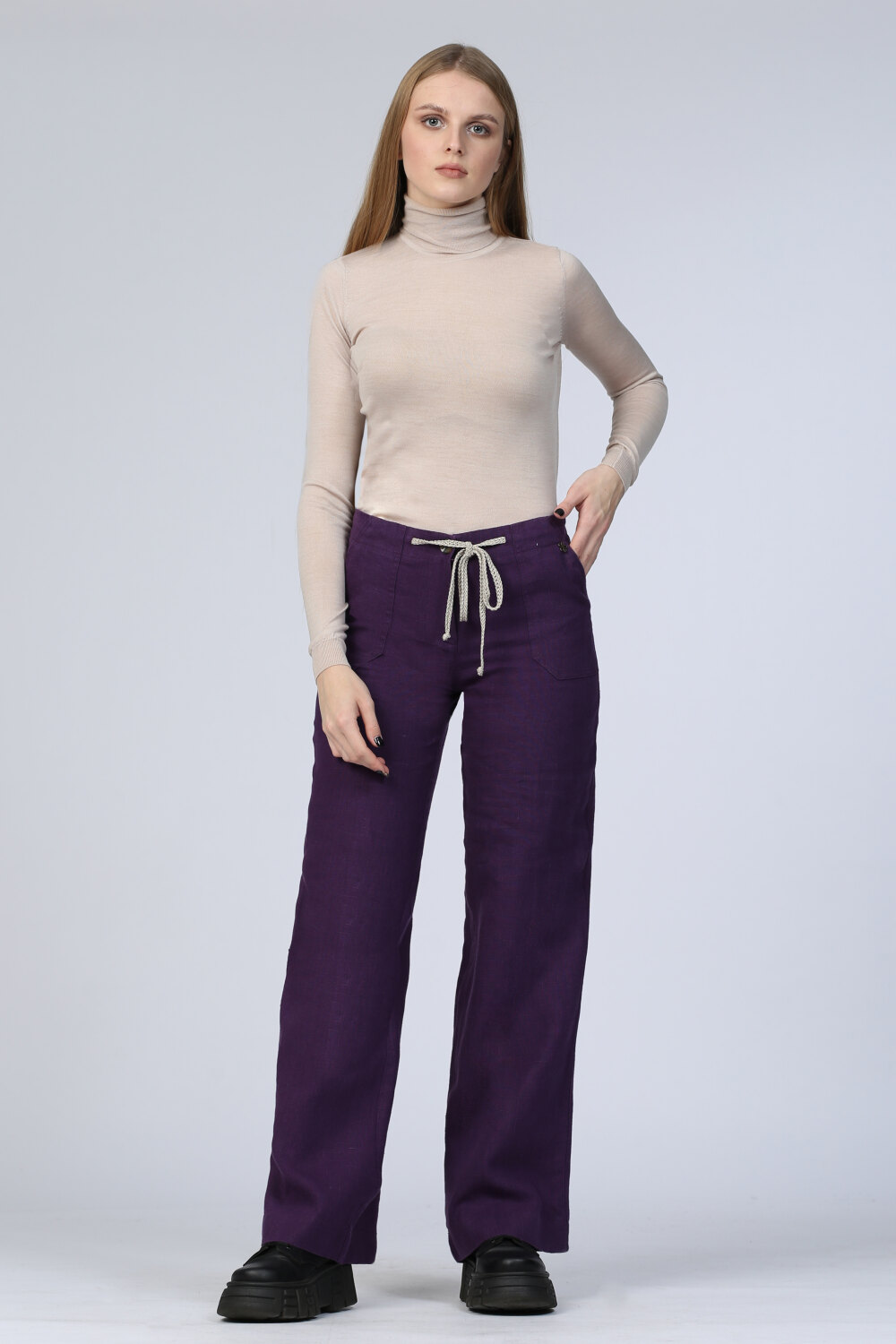Брюки женские "Милан" модель 499/2 фиолетовый