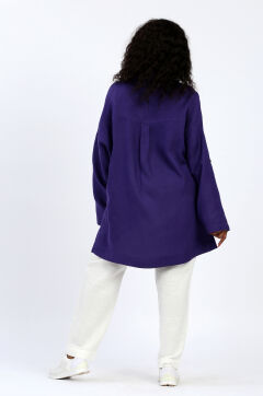 Блузка женская "Классика" модель 105/5 фиолетовая