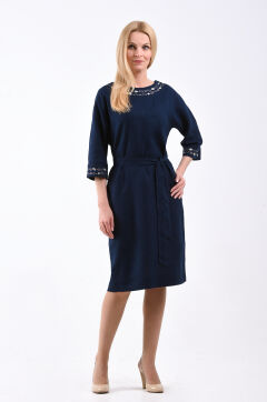 Платье женское "Донна" модель 449/1 тёмно-синий