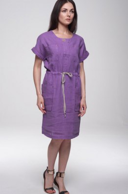 Платье женское "Сафари" модель 345/4 фиолетовое