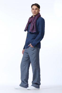Брюки мужские "Джинс" модель 1140/3 цвет: джинс меланж