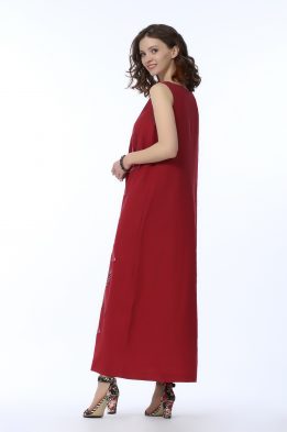 Платье женское "Дама" модель 387/9 клюква