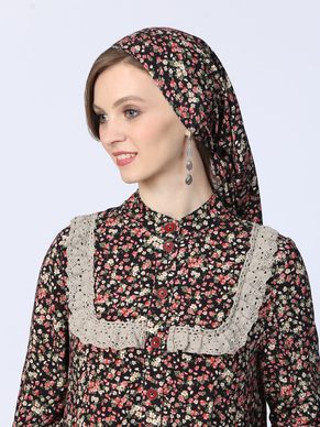 Косынка женская средняя модель 899С/1 "Цветочки" мелкие