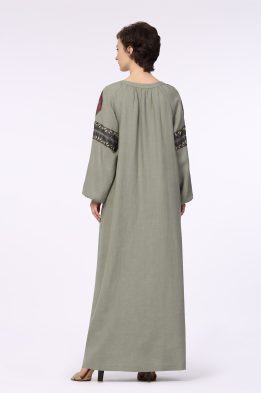 Платье женское "Ксения" модель 432/ цвет лен фисташковый