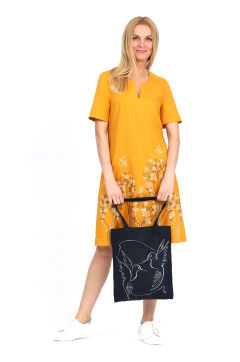 Платье женское "Вереск" модель 384/15 жёлтый