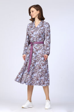 Платье женское "Роял" модель 470/1 голубой