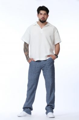 Сорочка мужская "Поло" модель 1110/1 белый