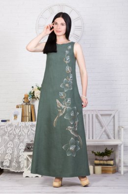 Платье женское "Дама" модель 387/2 океан
