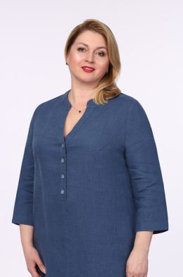 Платье женское "Ария" модель 469/5 цвет джинс