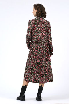 Платье женское "Дарья" миди модель 659Р/2 мелкие цветочки