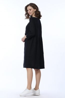 Платье женское "Гимназистка" модель 421/2 черно-синий