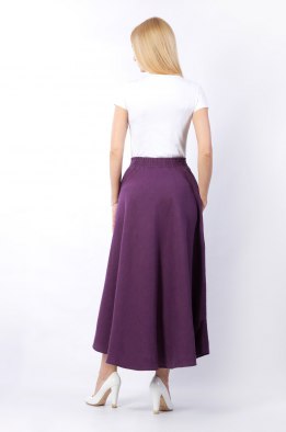 Юбка женская "С фигурным низом" модель 241/1 фиолетовая