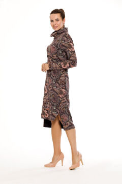 Платье женское "Дания" меховое модель 696/2 капучино